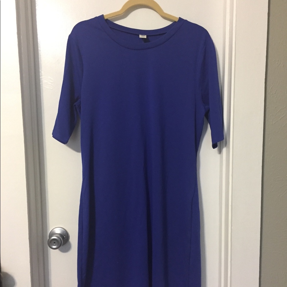 Old Navy ponte knit dress, ultraviolet